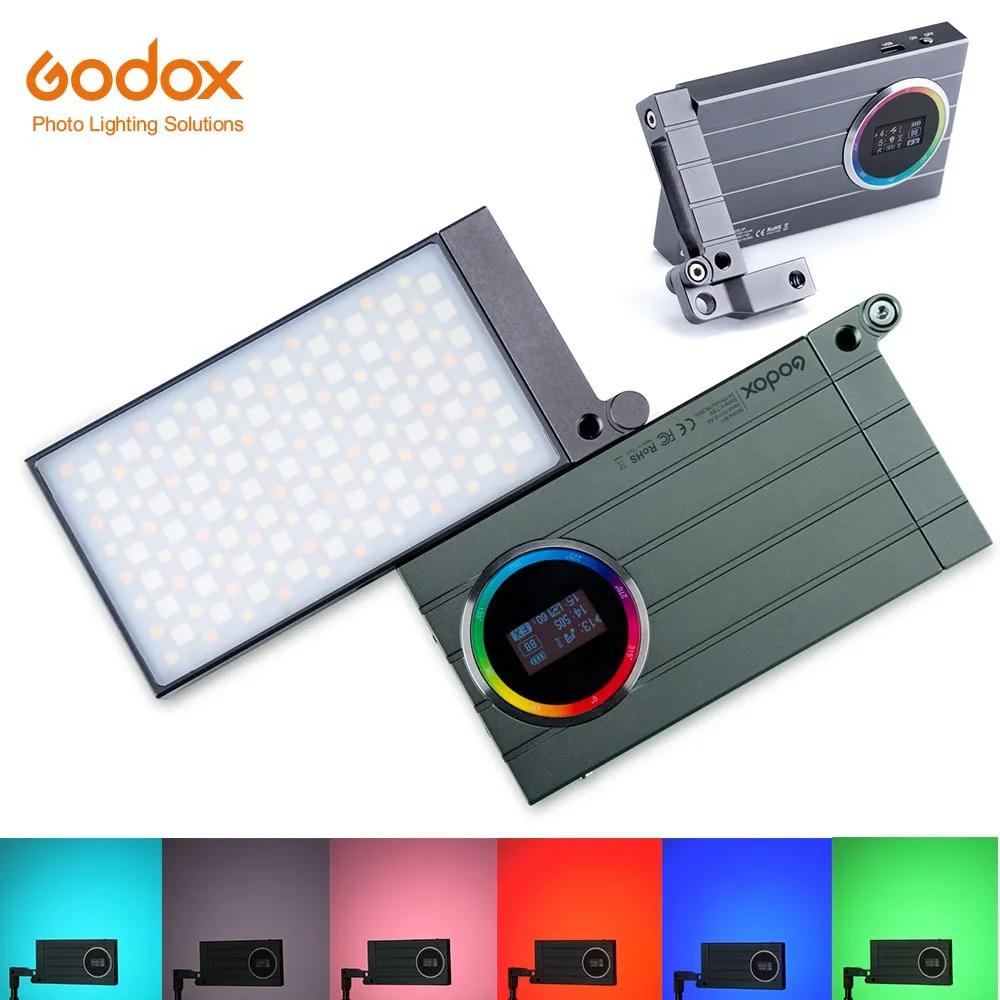 Godox Ǯ ÷ RGB LED Ʈ,  , C Ÿ  LED , ũƼ Ʈ,  Ư ȿ, M1 2500K-8500K